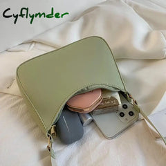 Cyflymder Crossbody Bags For Women Large Capacity Luxury Handbags Purse Solid Color Shoulder Female