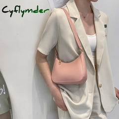 Cyflymder Crossbody Bags For Women Large Capacity Luxury Handbags Purse Solid Color Shoulder Female