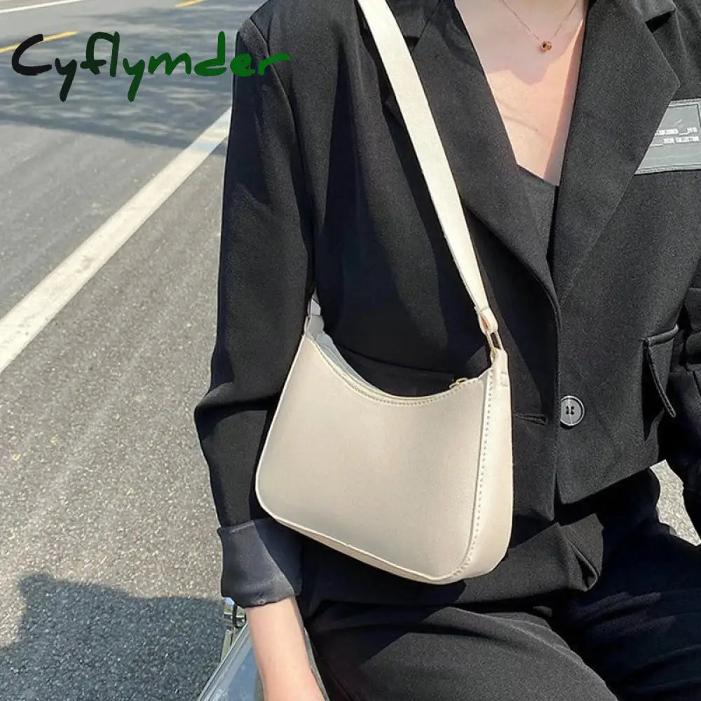 Cyflymder Crossbody Bags For Women Large Capacity Luxury Handbags Purse Solid Color Shoulder Female