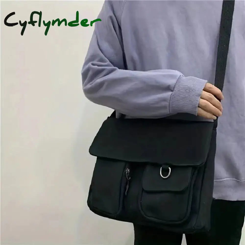 Cyflymder Crossbody Bags Mens Casual Handbag Fashion Moon Print Shoulder Bag Retro Leisure Packages