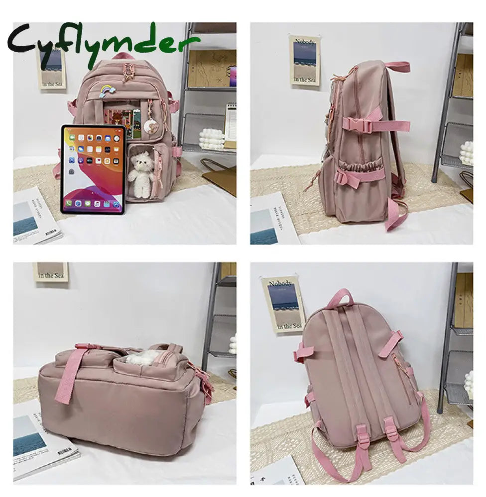 Cyflymder Cute Girls ITA Backpack Women Large Capacity Ins Schoolbags for Teens Female Korean Harajuku School Student