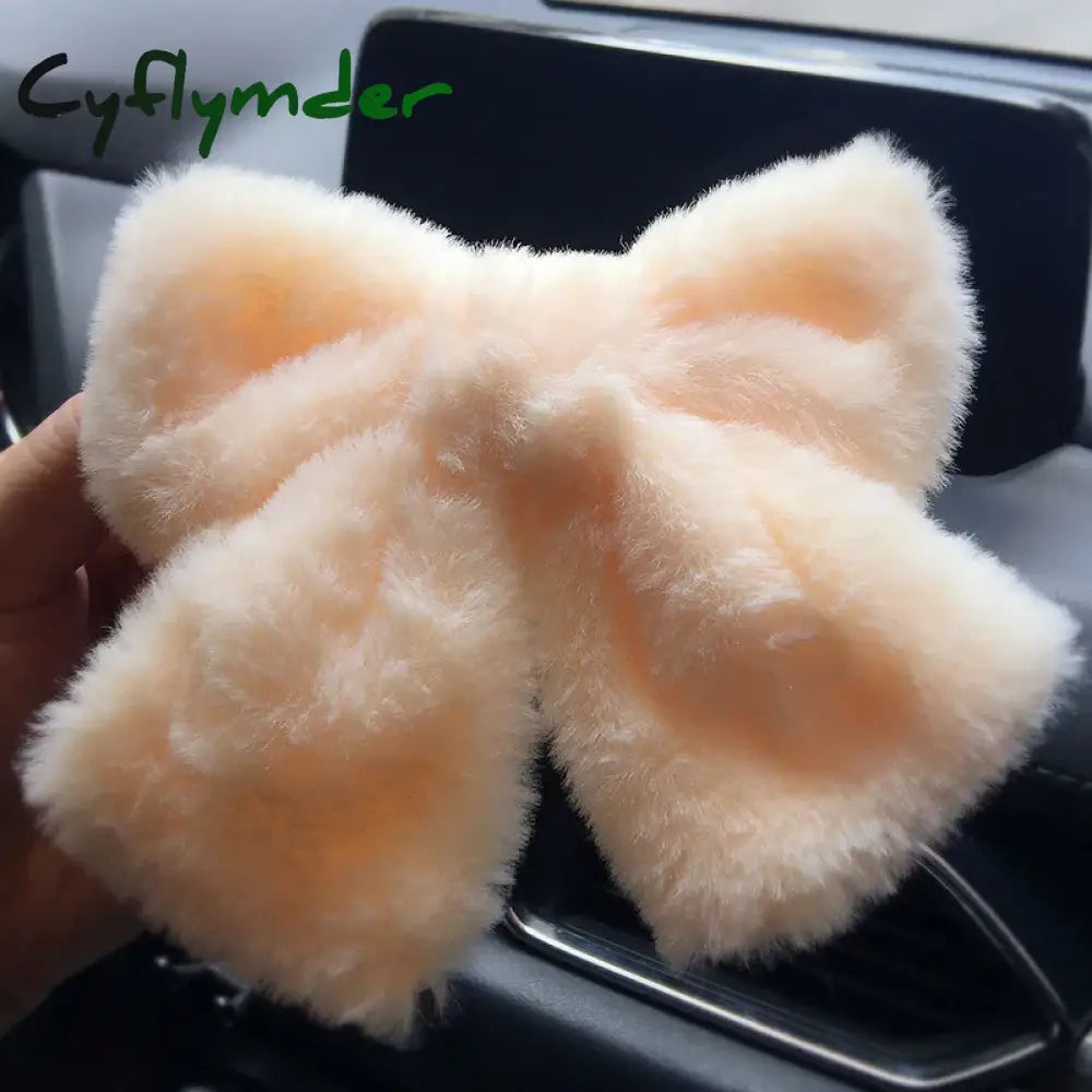 Cyflymder cute winter outfits Autumn/Winter Large Plush Hairbows Girls Hair Accessori Women Fashion Soft Warm Bowknot