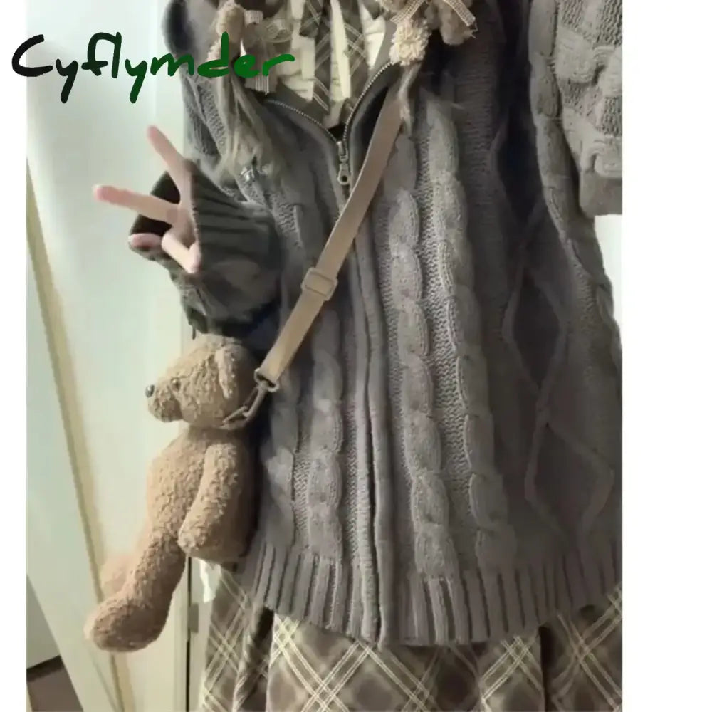 Cyflymder cute winter outfits Autumn Winter Two-piece Set/single Piece Women Vintage Temperament High-grade Dress