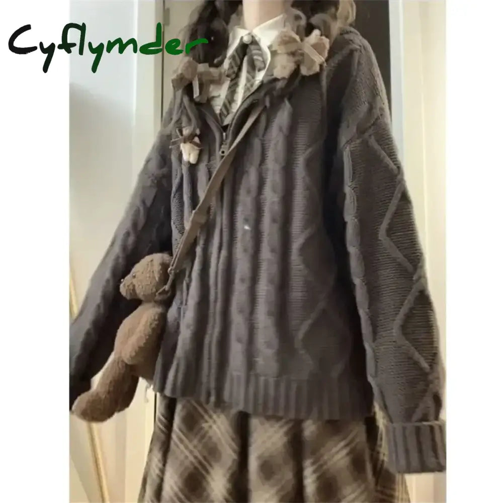 Cyflymder cute winter outfits Autumn Winter Two-piece Set/single Piece Women Vintage Temperament High-grade Dress