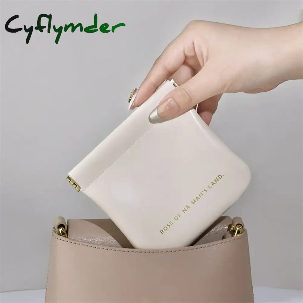 Cyflymder Data Cable Storage Bag Automatically Closes Wired Earphones Carrying Power Charger Mini