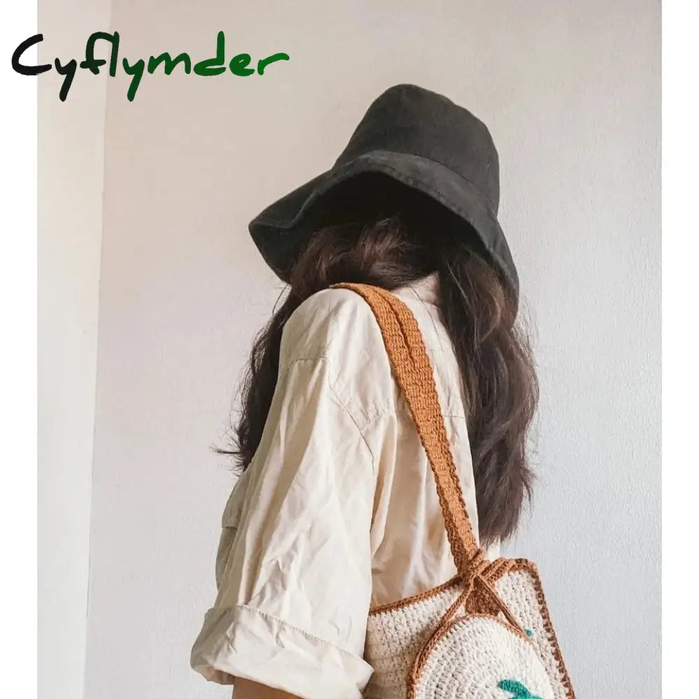 Cyflymder Designer Fashion Crossbody Bags For Women New Ethnic Style Woven Tote Bag Casual Shopping