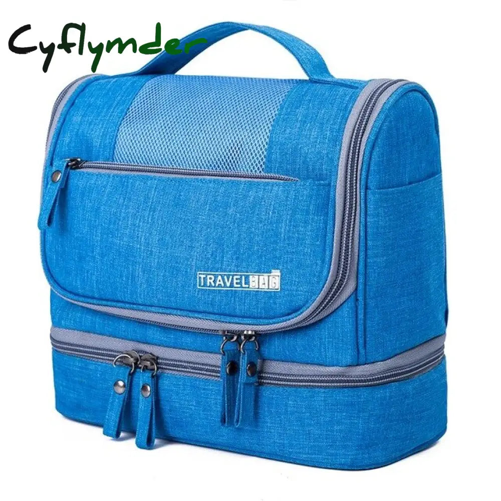 Cyflymder Designer Hanging Toiletry Bag Travel Cosmetics Waterproof Oxford Organizer For