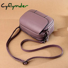 Cyflymder Designer Soft Genuine Leather Shoulder Bag Women’s Luxury Handbags Fashion Crossbody