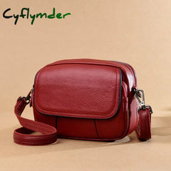 Cyflymder Designer Soft Genuine Leather Shoulder Bag Women’s Luxury Handbags Fashion Crossbody