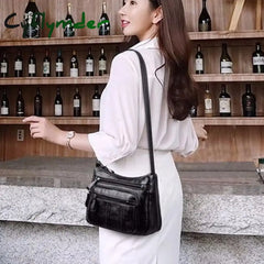 Cyflymder Designer Women Crossbody Bag Soft Pu Leather Shoulder Good Quality Messenger Small Size