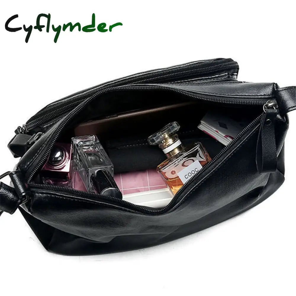 Cyflymder Designer Women Crossbody Bag Soft Pu Leather Shoulder Good Quality Messenger Small Size