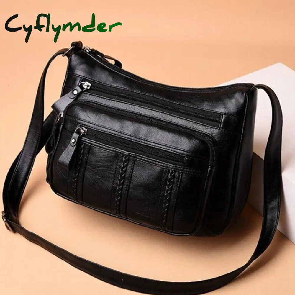 Cyflymder Designer Women Crossbody Bag Soft Pu Leather Shoulder Good Quality Messenger Small Size