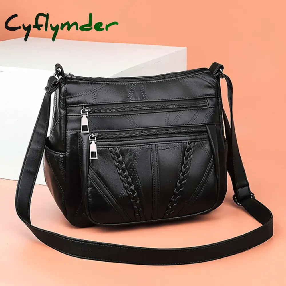 Cyflymder Designer Women Crossbody Bag Soft Pu Leather Shoulder Good Quality Messenger Small Size