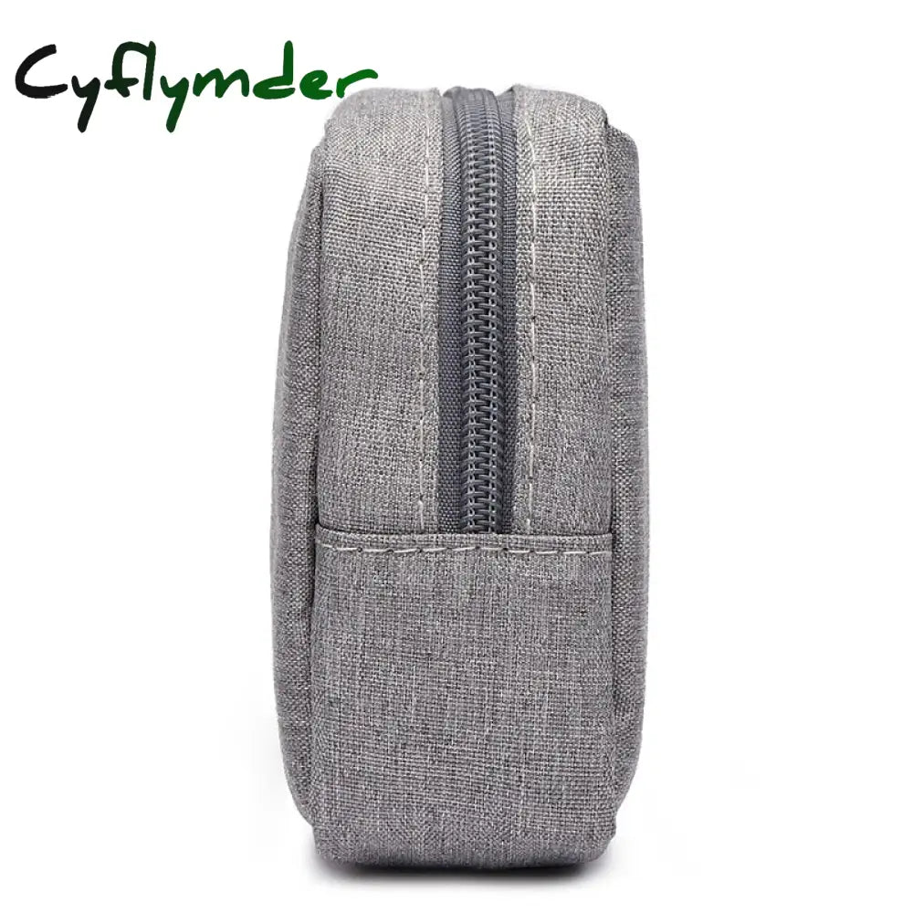 Cyflymder Digital Portable Organizer Case For Headphones Travel Closet Storage Bag Zipper