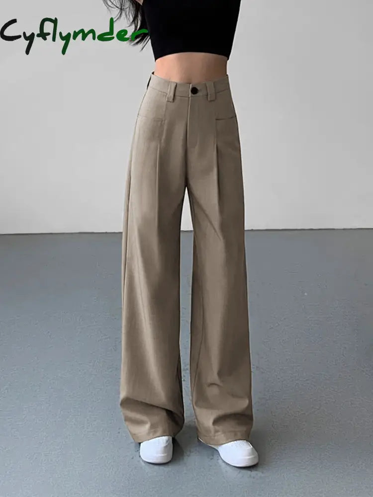 Cyflymder- Divine Pleat Wide Leg Dress Pants