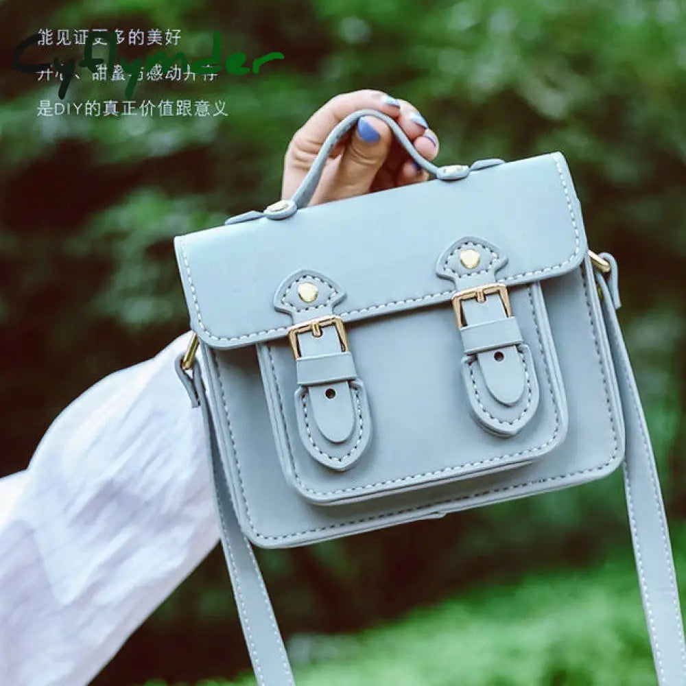 Cyflymder Diy Handmade Bag Cambridge Style Hand Stitching With Sewing Tools Handle Shoulder