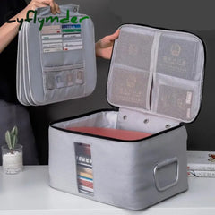 Cyflymder Document Storage Bag Organizer Files Folder Ticket Credit Card Certificates Handbag Home