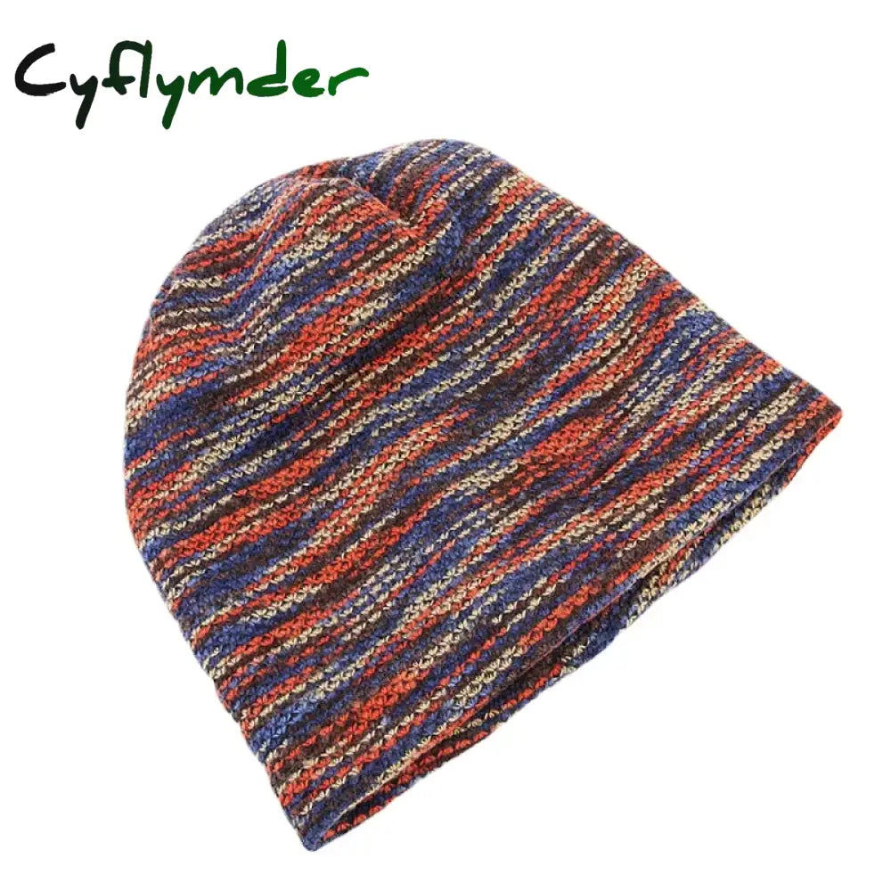 Cyflymder Double Fabric Winter Warmful Beanies For Women and Men Unisex Colorful Skullies Winter Hat