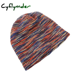 Cyflymder Double Fabric Winter Warmful Beanies For Women and Men Unisex Colorful Skullies Winter Hat