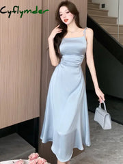 Cyflymder Dress To Impress Summer Elegant Sexy Hollow Out Sleeveless Dress Women Chic Birthday