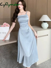 Summer Elegant Sexy Hollow Out Sleeveless Dress Women Chic Birthday Evening Party Vestidos Female Slim Clothing