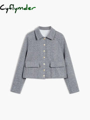 Cyflymder - Effortless Textured Weave Blazer Jackets