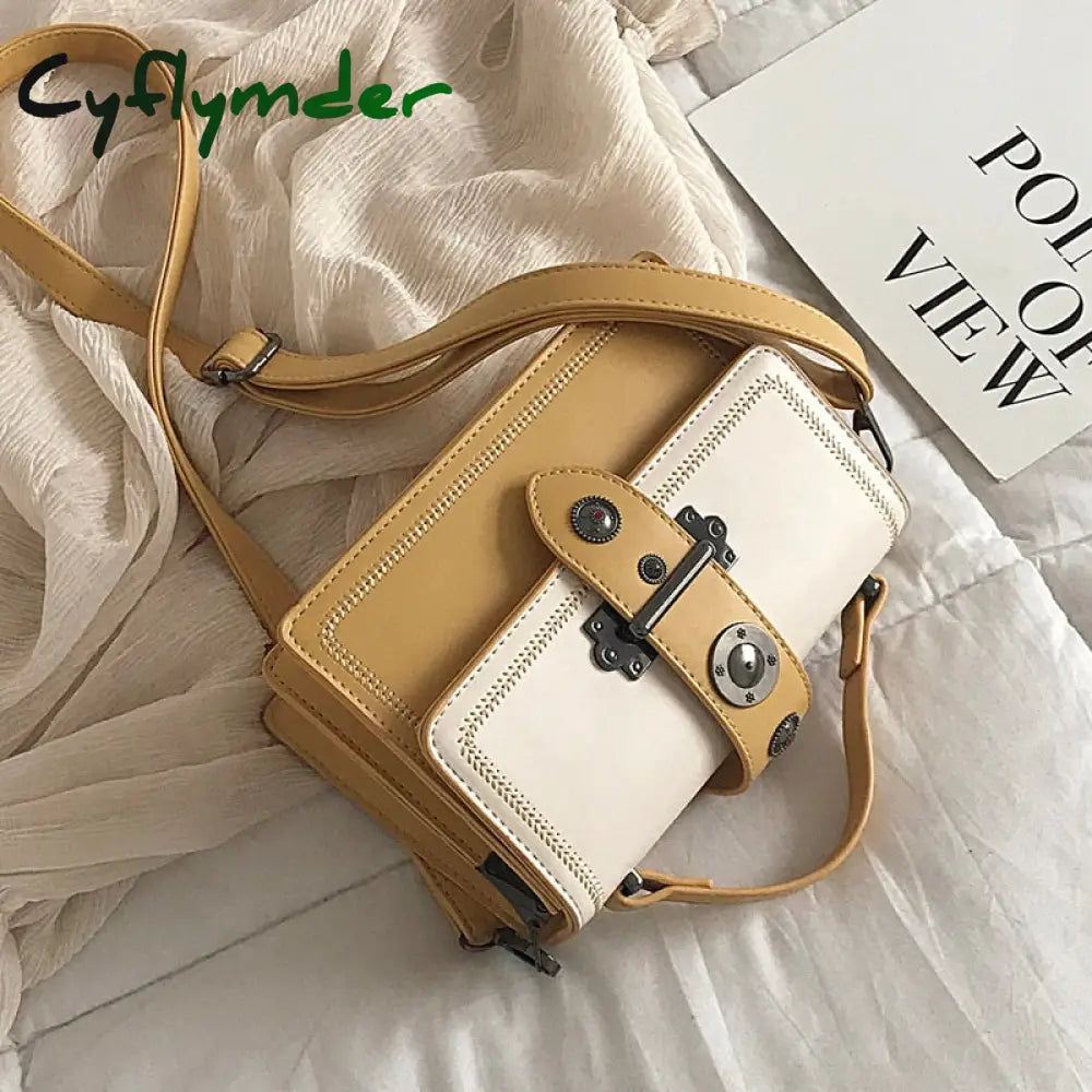 Cyflymder Elegant Female Casual Tote Bag Fashion New High Quality Pu Leather Women’s Designer