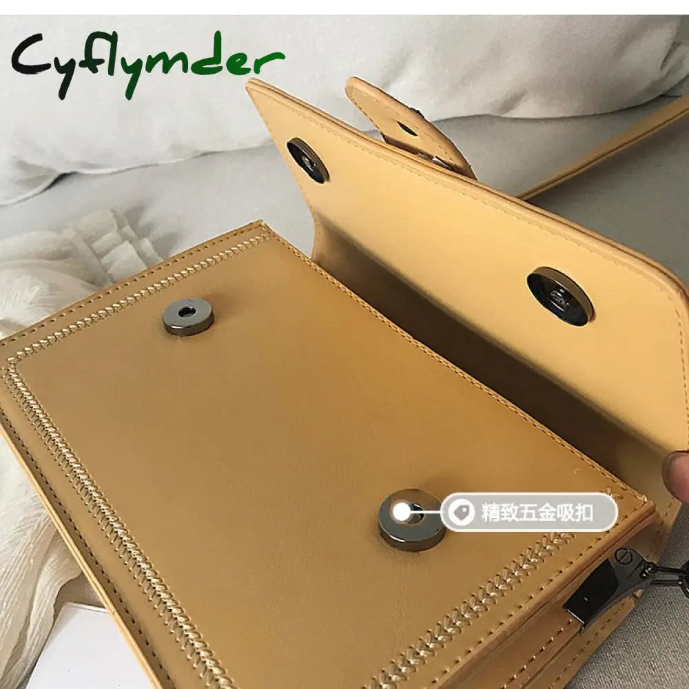 Cyflymder Elegant Female Casual Tote Bag Fashion New High Quality Pu Leather Women’s Designer