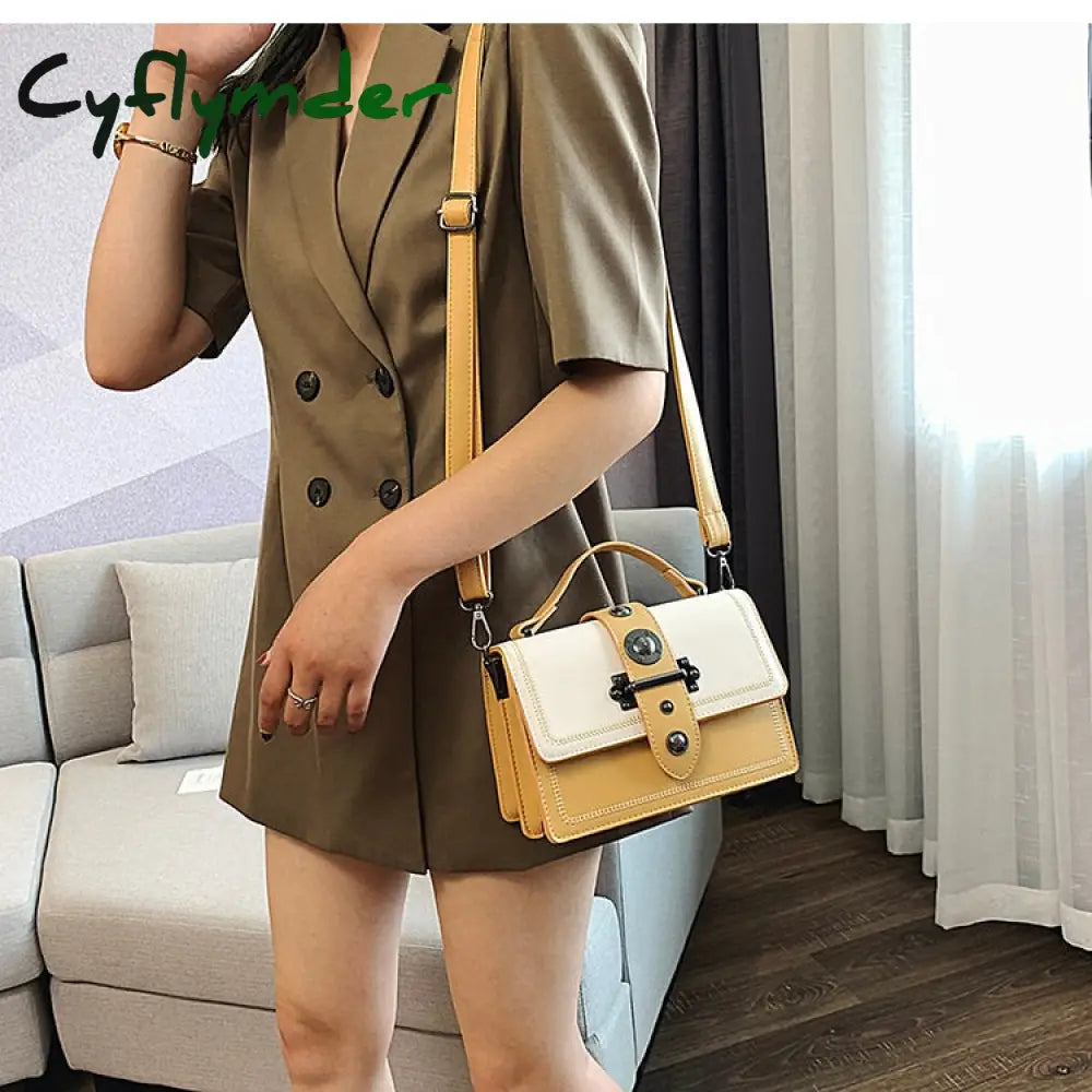 Cyflymder Elegant Female Casual Tote Bag Fashion New High Quality Pu Leather Women’s Designer