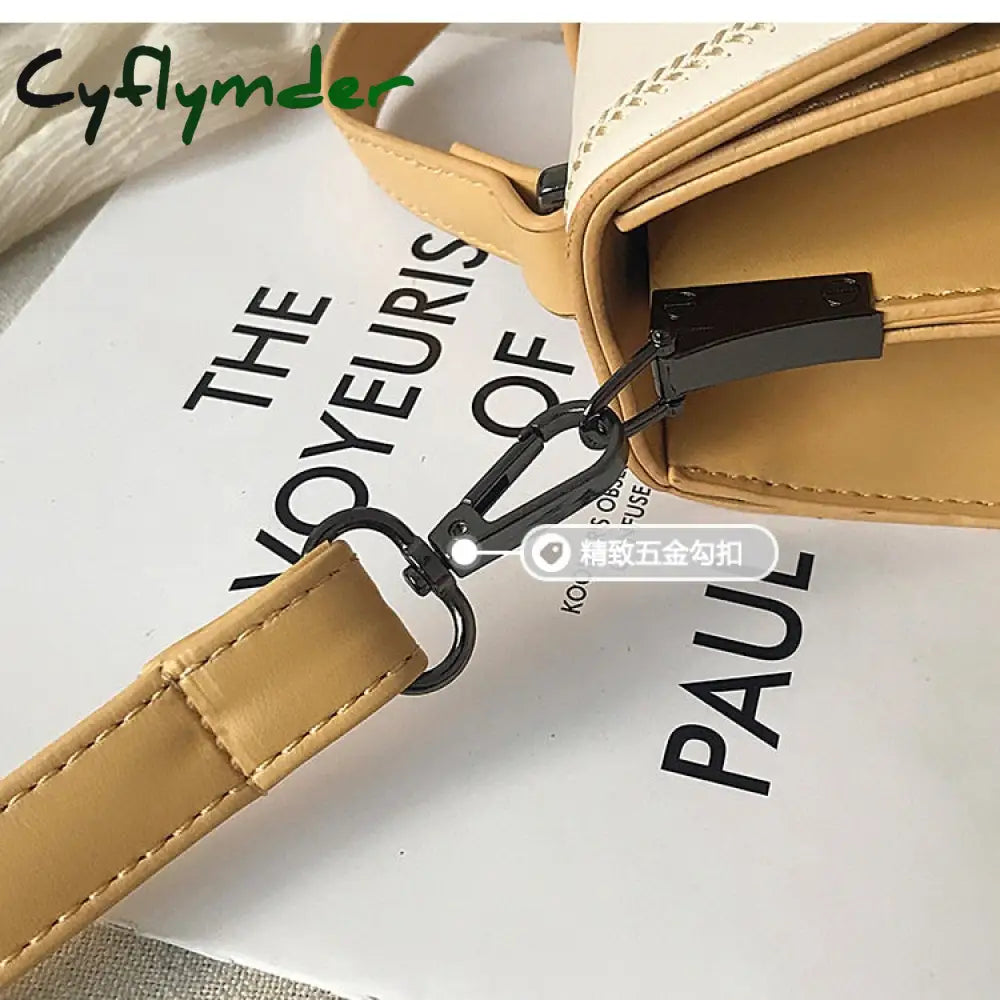 Cyflymder Elegant Female Casual Tote Bag Fashion New High Quality Pu Leather Women’s Designer