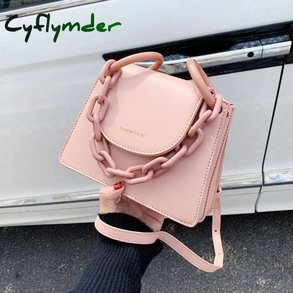 Cyflymder Elegant Female Chain Tote Bag Fashion New High Quality Leather Women’s Designer Handbag