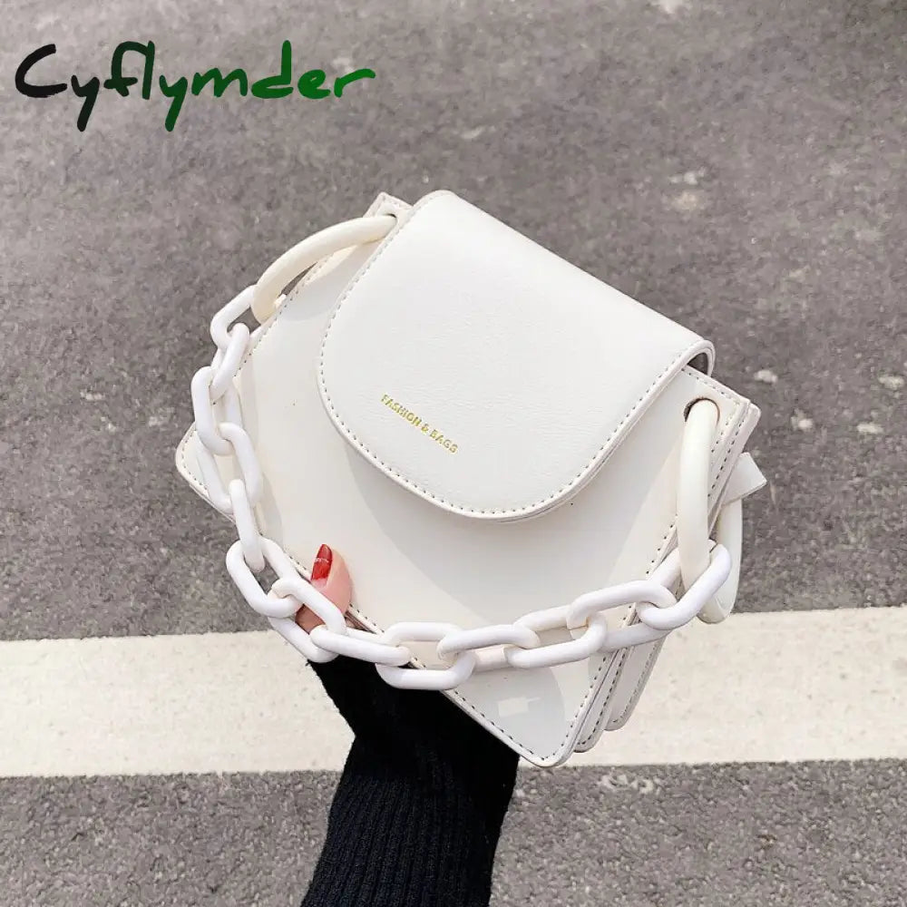 Cyflymder Elegant Female Chain Tote Bag Fashion New High Quality Leather Women’s Designer Handbag