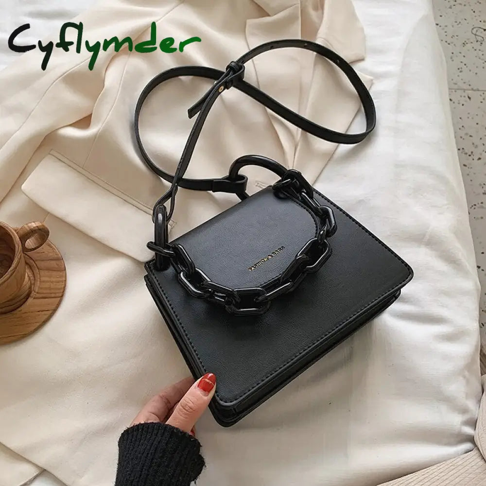 Cyflymder Elegant Female Chain Tote Bag Fashion New High Quality Leather Women’s Designer Handbag