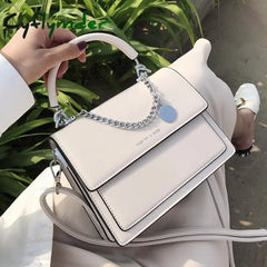 Cyflymder Elegant Female Square Tote Bag Fashion New High Quality Pu Leather Women’s Designer