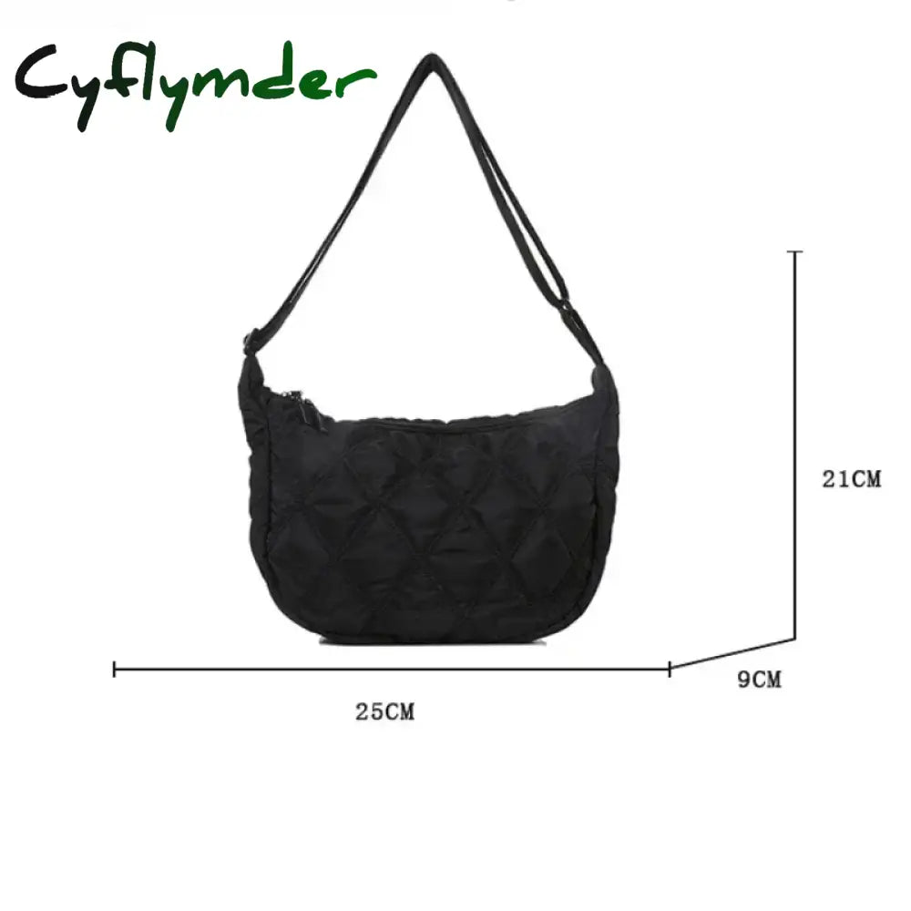 Cyflymder Embroidery Crossbody Bags for Women Large Capacity Handbags Shoulder Messenger Bag Female Popular Fashion