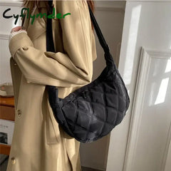 Cyflymder Embroidery Crossbody Bags for Women Large Capacity Handbags Shoulder Messenger Bag Female Popular Fashion