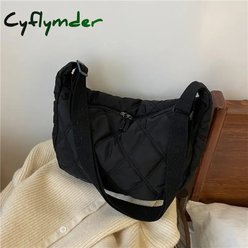 Cyflymder Embroidery Crossbody Bags for Women Large Capacity Handbags Shoulder Messenger Bag Female Popular Fashion