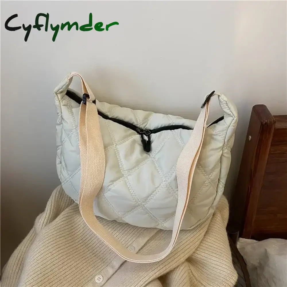 Cyflymder Embroidery Crossbody Bags for Women Large Capacity Handbags Shoulder Messenger Bag Female Popular Fashion