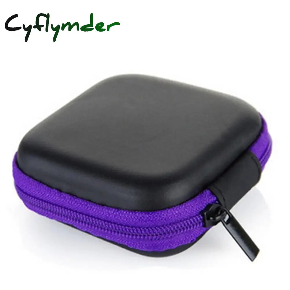 Cyflymder Eva Mini Portable Earphone Bag Coin Purse Headphone Usb Cable Case Storage Box Wallet