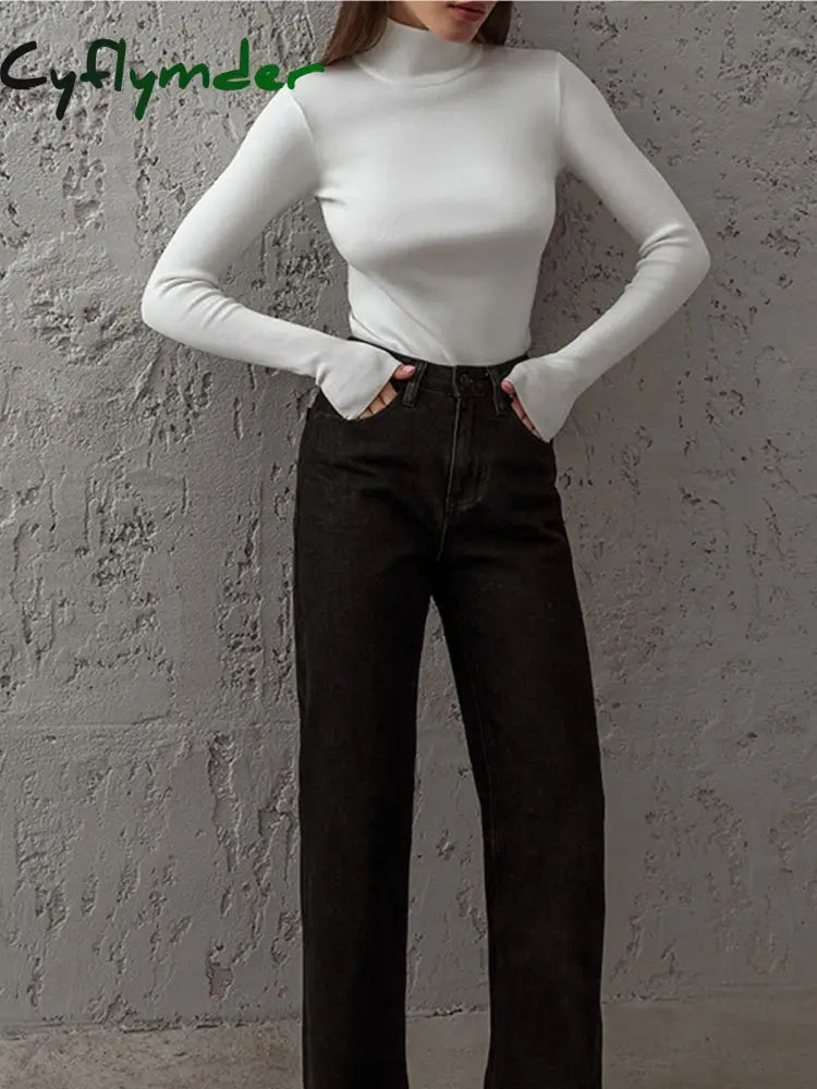 Cyflymder - Everyday Long Sleeve Knit Top Tops