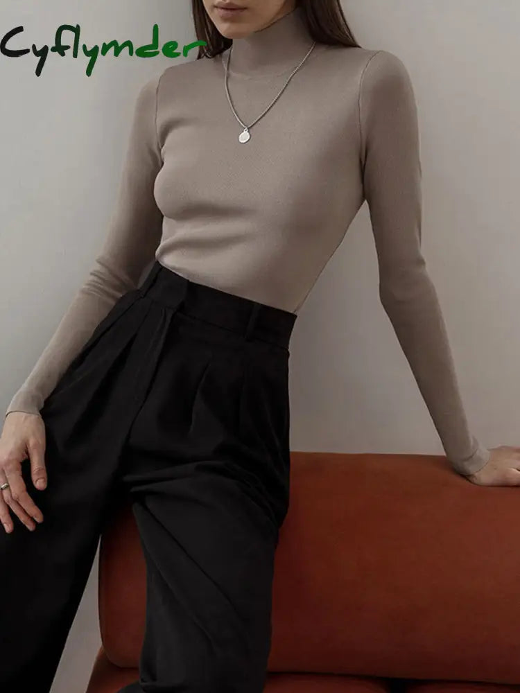 Cyflymder - Everyday Long Sleeve Knit Top Tops