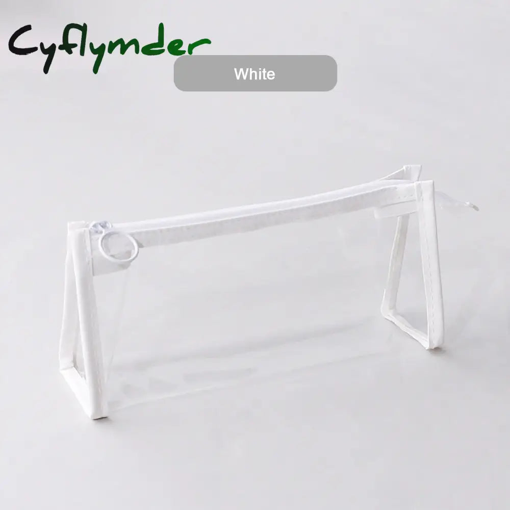 Cyflymder Exam Transparent Pencil Case Office Student Cases School Supplies Kawaii Pen Box Astuccio