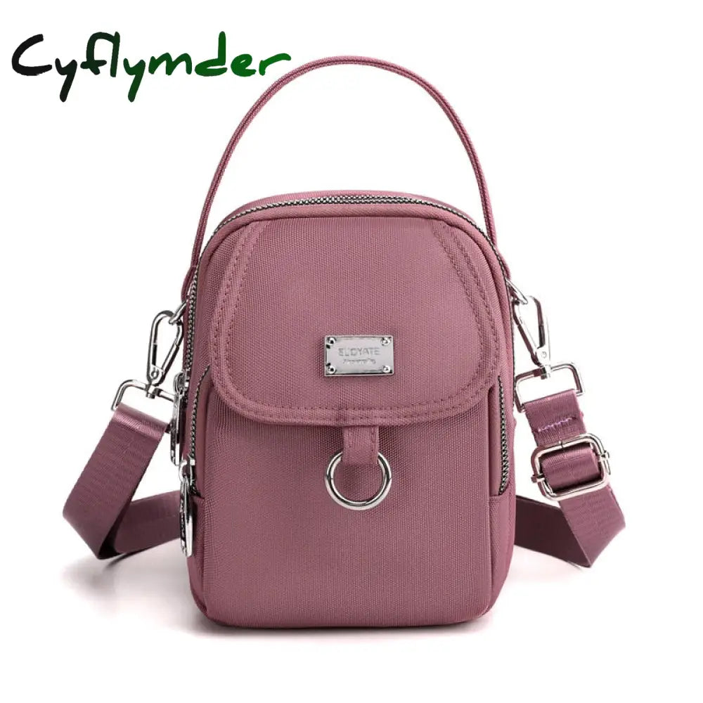 Cyflymder Fashion 3 Layers Women Mini Bag High Quality Durable Fabric Girls Small Shoulder Prettry