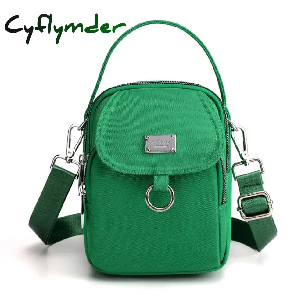 Cyflymder Fashion 3 Layers Women Mini Bag High Quality Durable Fabric Girls Small Shoulder Prettry