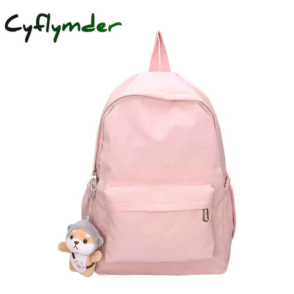 Cyflymder Fashion Backpack Canvas Women Anti-Theft Shoulder Bag New School For Teenager Girls