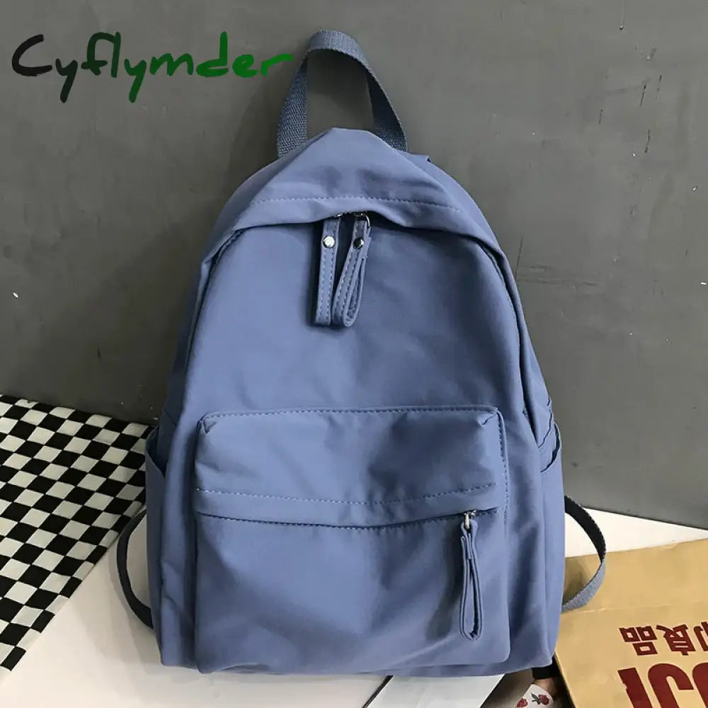 Cyflymder Fashion Backpack Canvas Women Anti-Theft Shoulder Bag New School For Teenager Girls