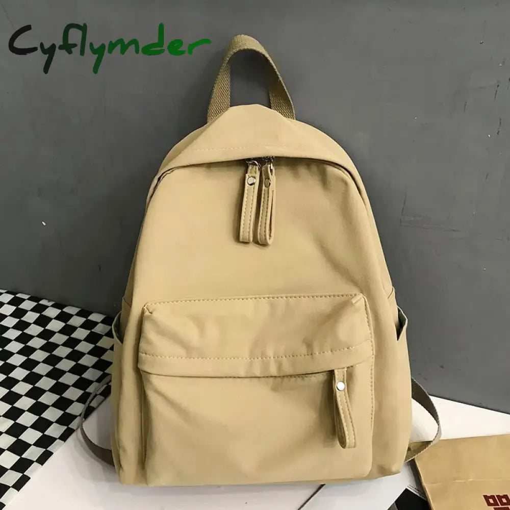 Cyflymder Fashion Backpack Canvas Women Anti-Theft Shoulder Bag New School For Teenager Girls