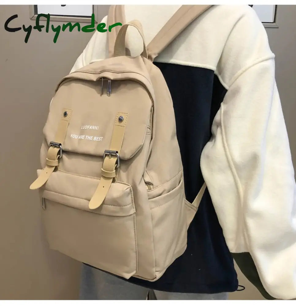 Cyflymder Fashion Backpack For Teenager Student Waterproof Women Nylon Shoulder Bag New Trend