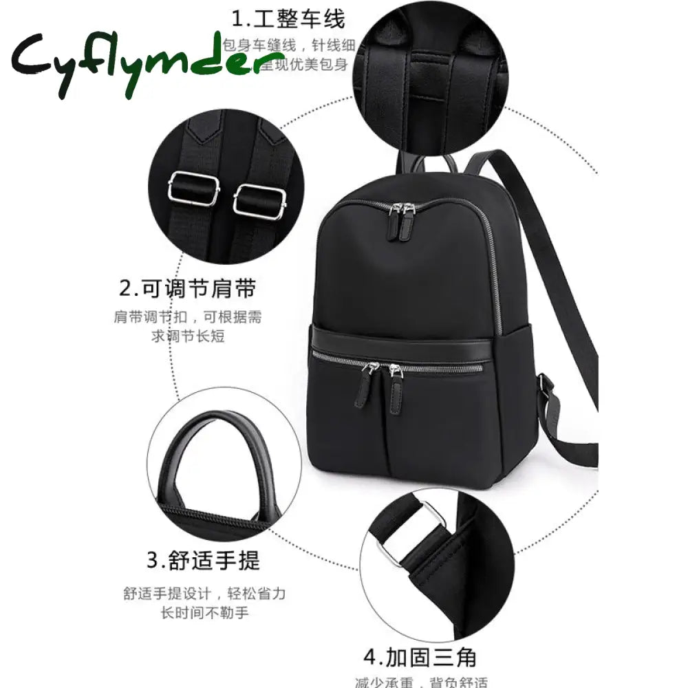 Cyflymder Fashion Backpack Women Oxford Cloth Shoulder Bags School For Teenage Girls Simiple Ladies