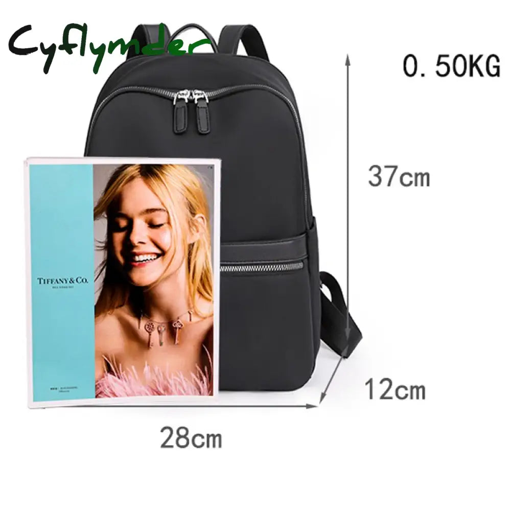 Cyflymder Fashion Backpack Women Oxford Cloth Shoulder Bags School For Teenage Girls Simiple Ladies